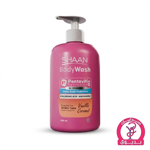 SHAAN BODY WASH VANILLA COCONUT 480ML