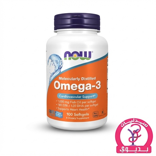 NOW OMEGA-3 FISH OIL 100 SOFTGELS